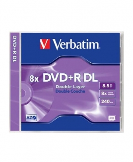 Verbatim DVD+R Dual Layer(DL) 8.5GB 8x [Jewel]